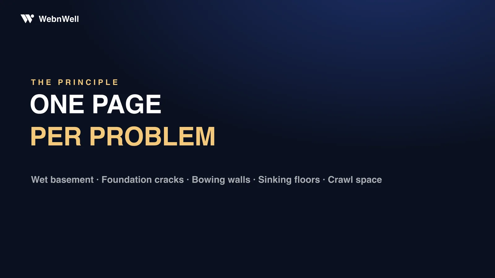 Landing Pages for Foundation Contractors: Match the Page to the Problem