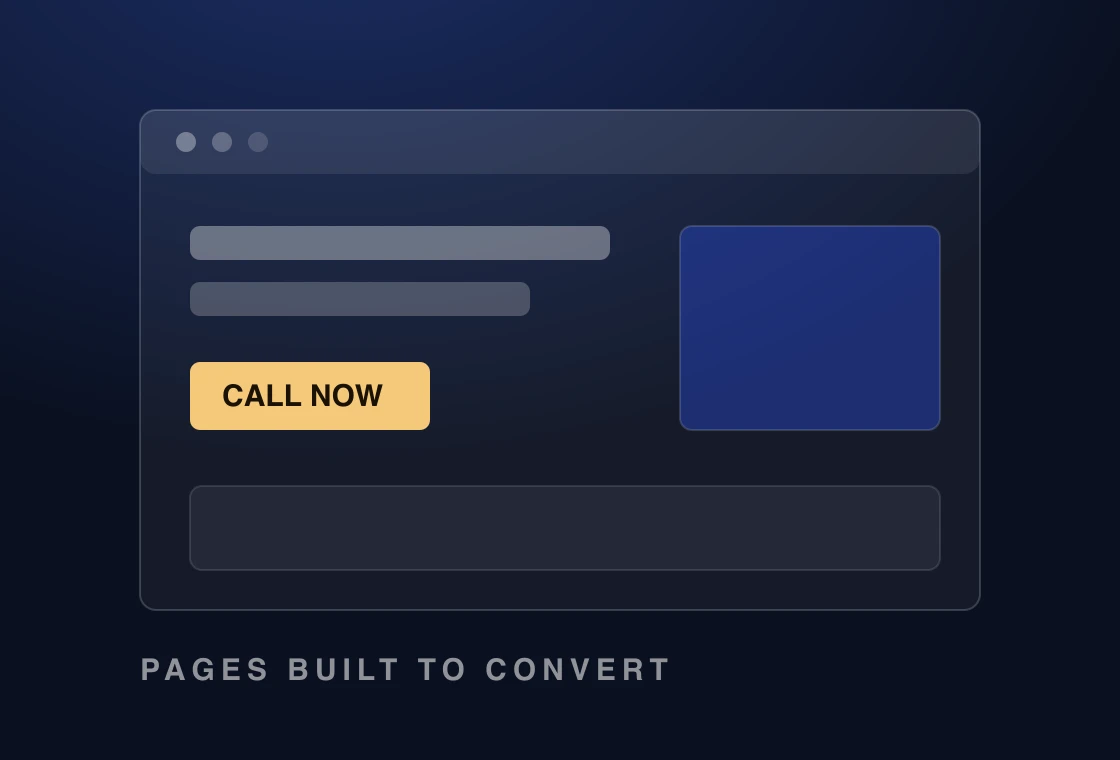Illustration of a conversion-focused landing page